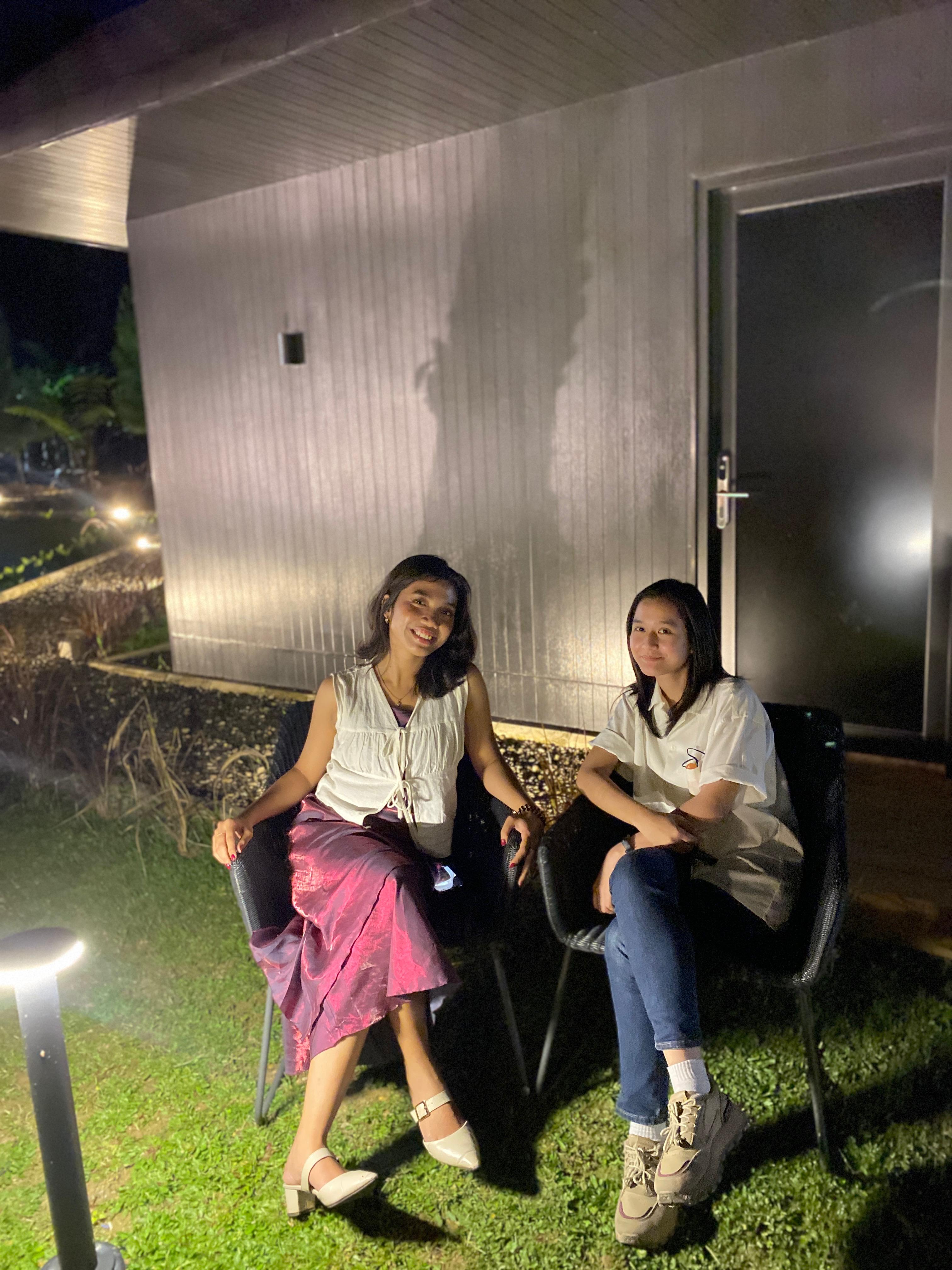 Spacious suite with modern amenities and a cozy seating area